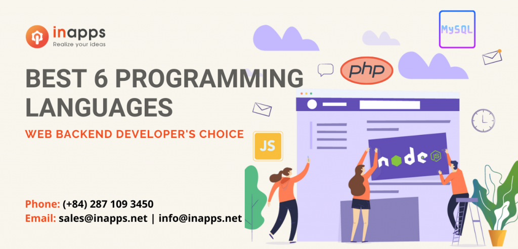 6 backend web development languages used in most popular 2022